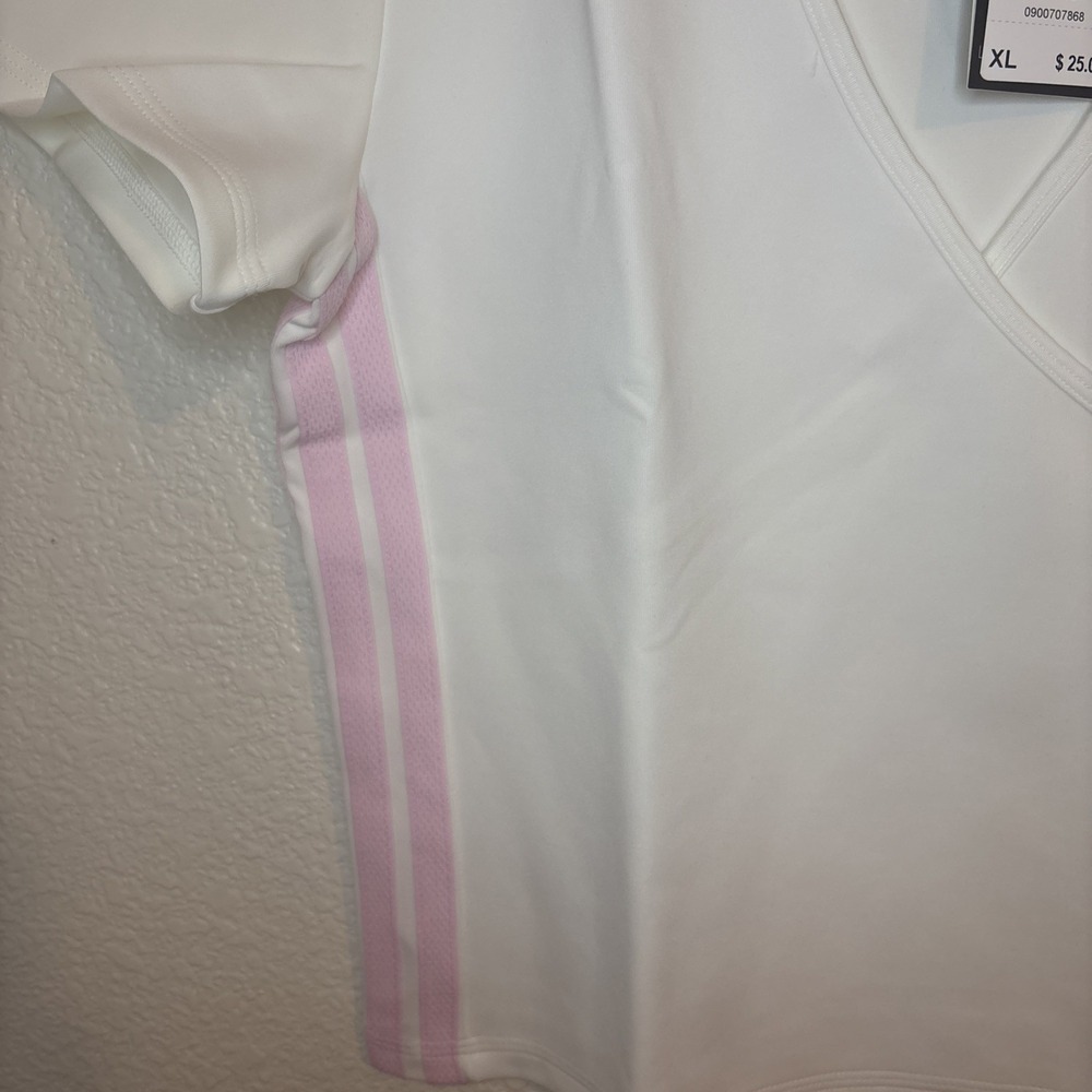 Adidas SEASONAL ESSENTIALS 3-STRIPES CROP TEE size XL women's - Picture 6 of 16